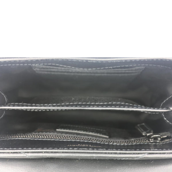 YVES SAINT LAURENT Loulou Toy Quilted Leather Crossbody Bag Black