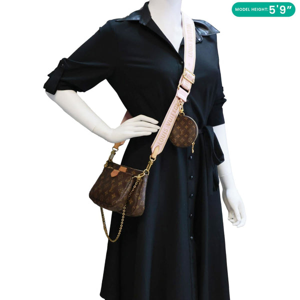 LOUIS VUITTON Multi Pochette Accessoires Monogram Canvas Shoulder Bag Brown