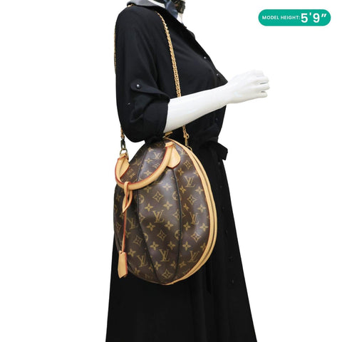 LOUIS VUITTON LV Egg Souple Monogram Canvas 2way Shoulder Bag Brown