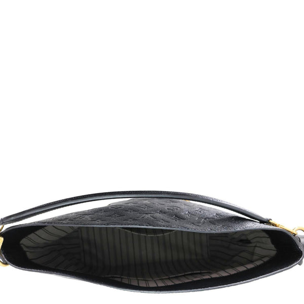 LOUIS VUITTON Melie Empreinte Leather Hobo Shoulder Bag Black