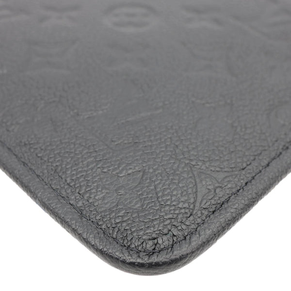 LOUIS VUITTON Empreinte Leather Wristlet Black