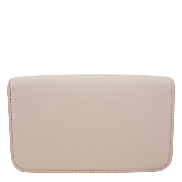LOUIS VUITTON LV Bloom Calfskin Leather Wallet On Chain Pink