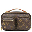 LOUIS VUITTON Utility Monogram Canvas Crossbody Bag Brown