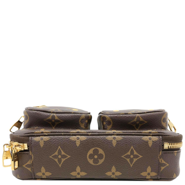 LOUIS VUITTON Utility Monogram Canvas Crossbody Bag Brown