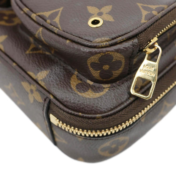 LOUIS VUITTON Utility Monogram Canvas Crossbody Bag Brown