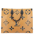 LOUIS VUITTON Onthego Jungle GM Giant Monogram Canvas Tote Shoulder Bag White