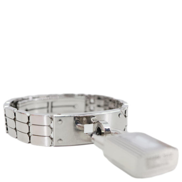 HERMES Kelly Mini Model Stainless Steel Chain Bracelet Watch Silver 16mm