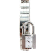 HERMES Kelly Mini Model Stainless Steel Chain Bracelet Watch Silver 16mm