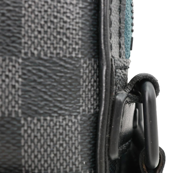LOUIS VUITTON Alpha Damier Graphite Messenger Bag Black