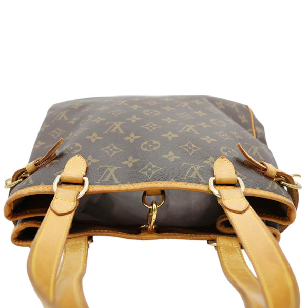 LOUIS VUITTON Batignolles Vertical Monogram Canvas Tote Bag Brown