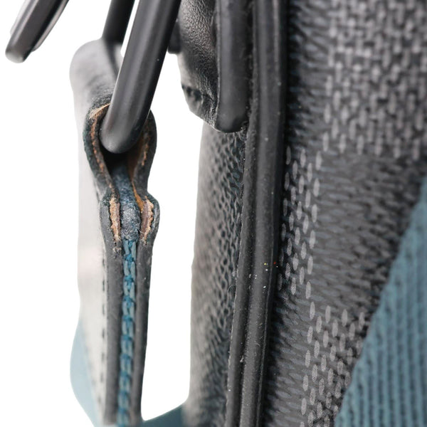 LOUIS VUITTON Alpha Damier Graphite Messenger Bag Black