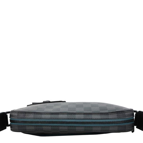 LOUIS VUITTON Alpha Damier Graphite Messenger Bag Black