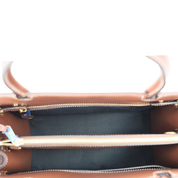 BURBERRY Medium Title Vintage Check Canvas Top Handle Shoulder Bag Beige