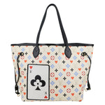 LOUIS VUITTON Game On Neverfull MM Monogram Canvas Tote Bag White