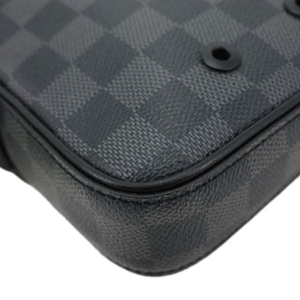LOUIS VUITTON Alpha Damier Graphite Messenger Bag Black