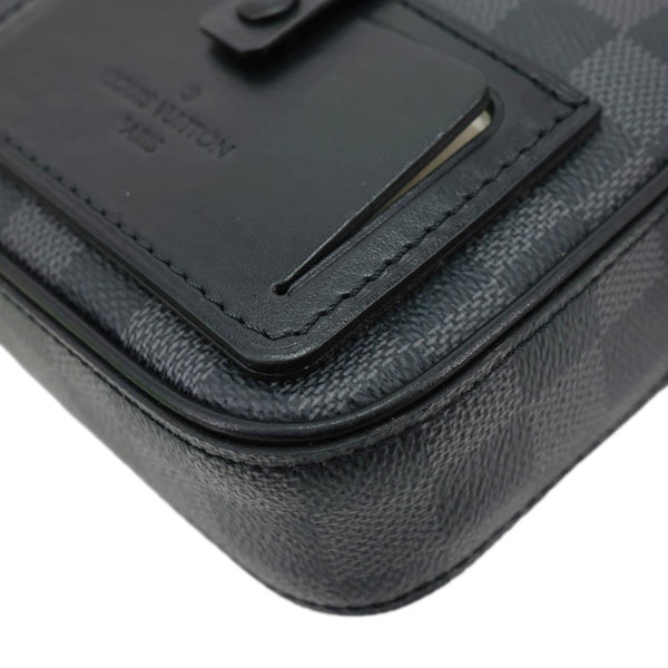 LOUIS VUITTON Alpha Damier Graphite Messenger Bag Black