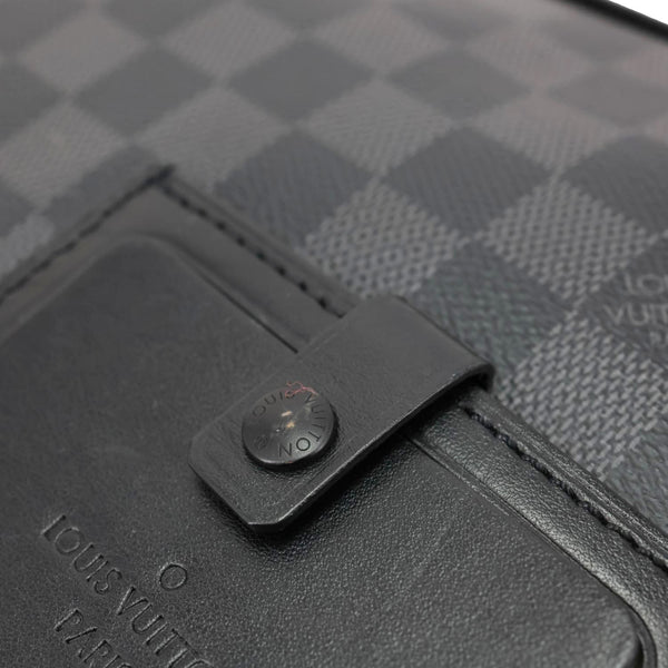 LOUIS VUITTON Alpha Damier Graphite Messenger Bag Black
