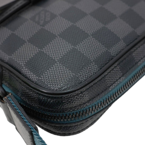 LOUIS VUITTON Alpha Damier Graphite Messenger Bag Black