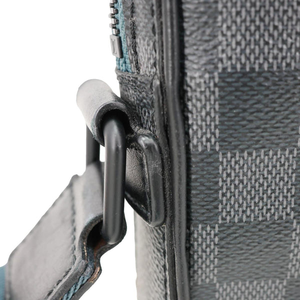 LOUIS VUITTON Alpha Damier Graphite Messenger Bag Black