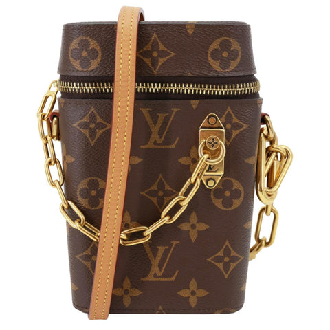 LOUIS VUITTON Legacy Monogram Canvas Phone Box Brown