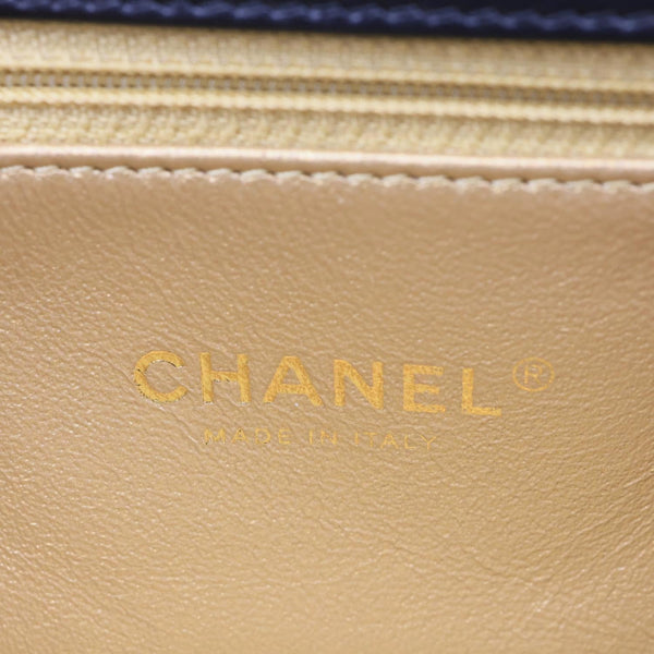 CHANEL Octagon CC Clasp Flap Medium Quilted Leather Crossbody Bag Beige