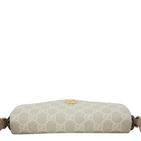 GUCCI Ophidia Pochette GG Supreme Canvas Shoulder Bag Beige 764961
