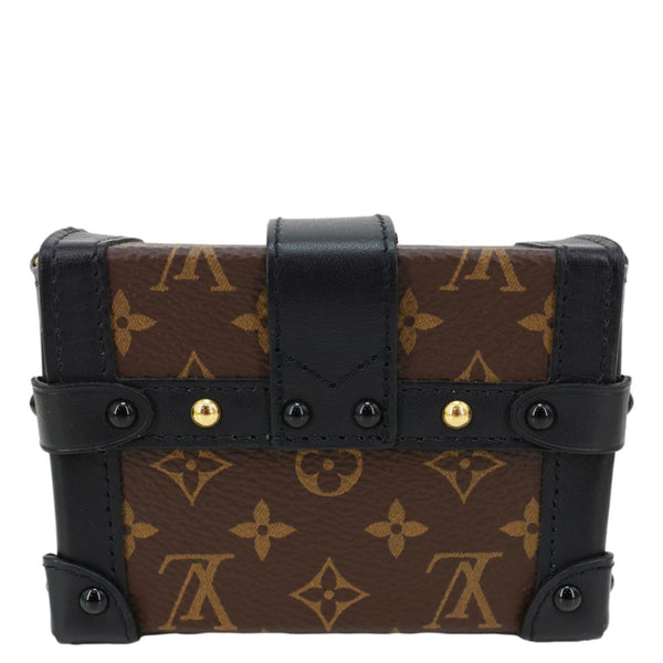 LOUIS VUITTON Essential Trunk NM Monogram Canvas Crossbody Bag Black