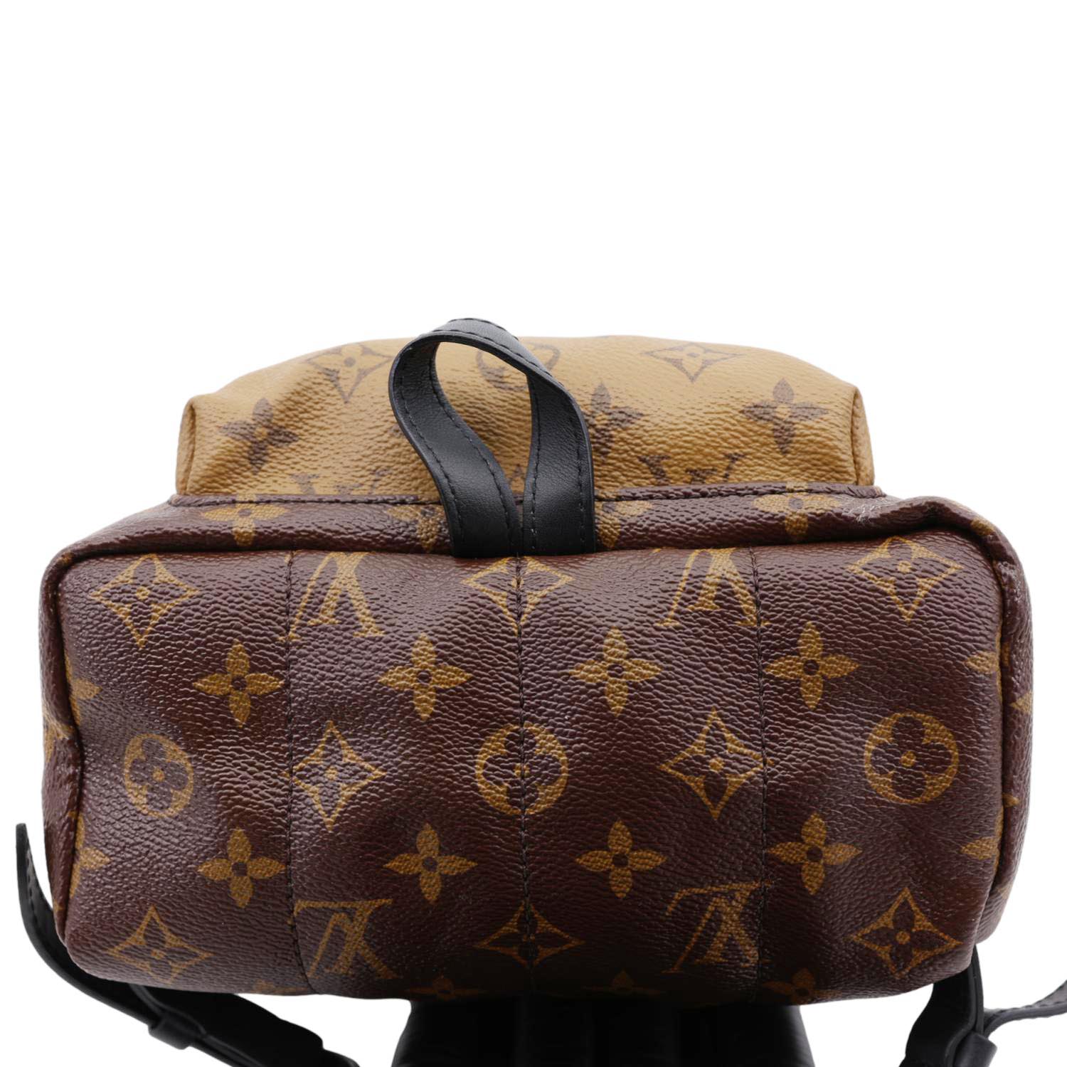 louis vuitton backpack palm springs monogram reverse pm LOUIS VUITTON Palm Springs PM Monogram Reverse Canvas Backpack Brown