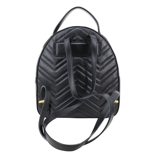 GUCCI GG Marmont Animal Studs Leather Backpack Black 476671