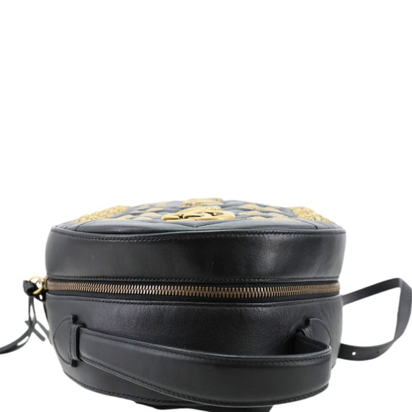 GUCCI GG Marmont Animal Studs Leather Backpack Black 476671