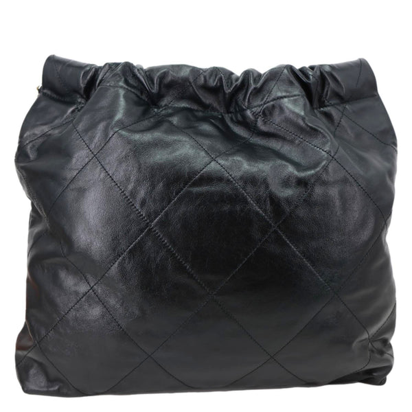 CHANEL 22 Large Quilted Calfskin Leather Hobo Bag Black