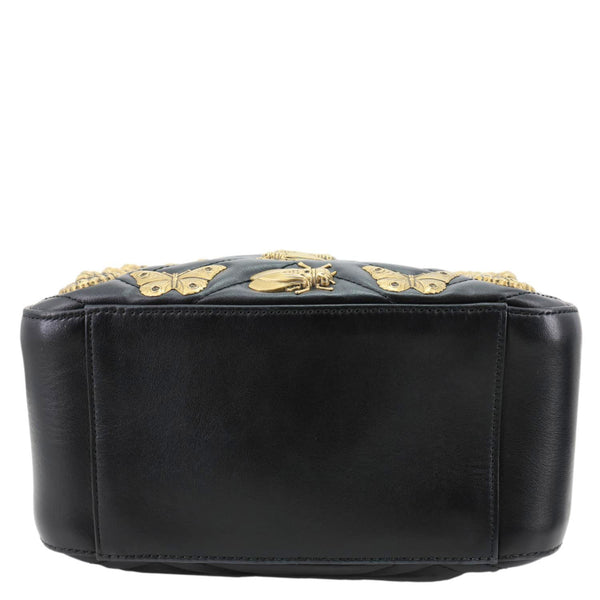 GUCCI GG Marmont Animal Studs Leather Backpack Black 476671