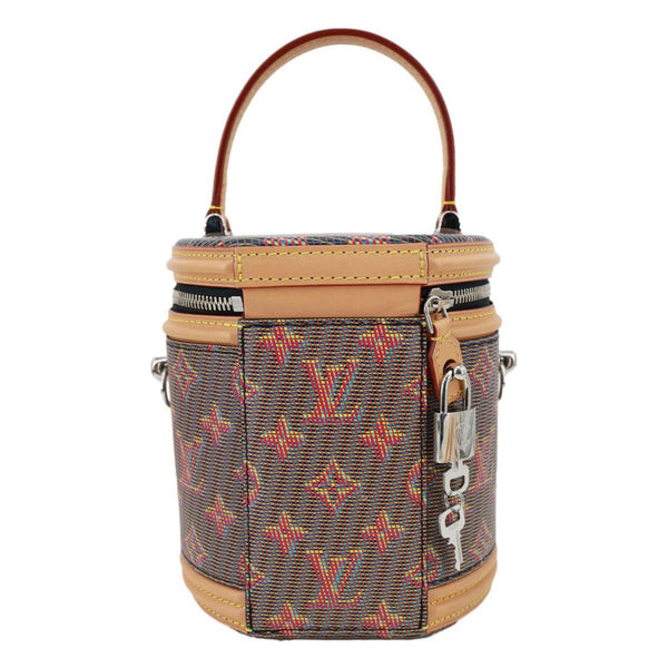 LOUIS VUITTON Cannes LV Pop Canvas Shoulder Bag Brown