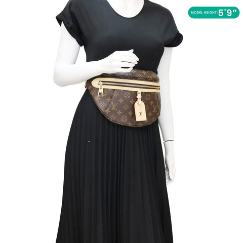 LOUIS VUITTON High Rise Monogram Canvas Bumbag Brown