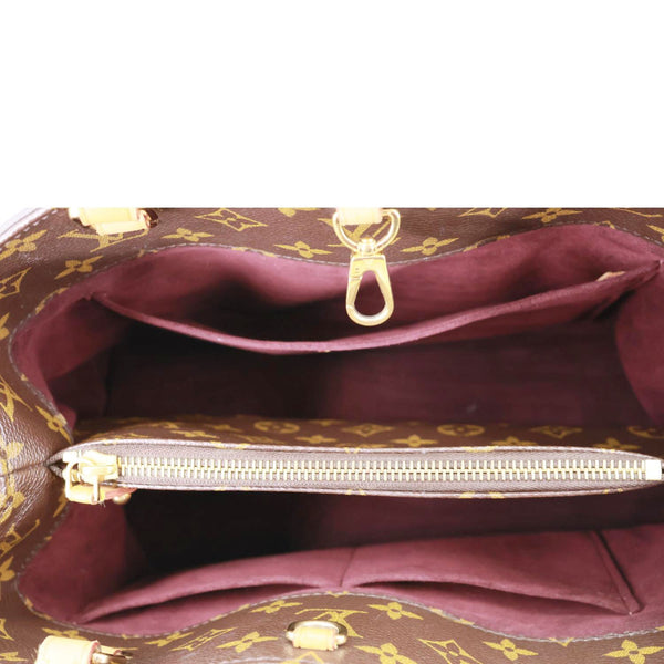 LOUIS VUITTON Montaigne Monogram Canvas Shoulder Bag Brown
