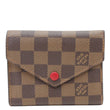 LOUIS VUITTON Victorine Damier Ebene Wallet Brown