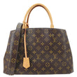 LOUIS VUITTON Montaigne Monogram Canvas Shoulder Bag Brown