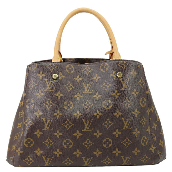 LOUIS VUITTON Montaigne Monogram Canvas Shoulder Bag Brown