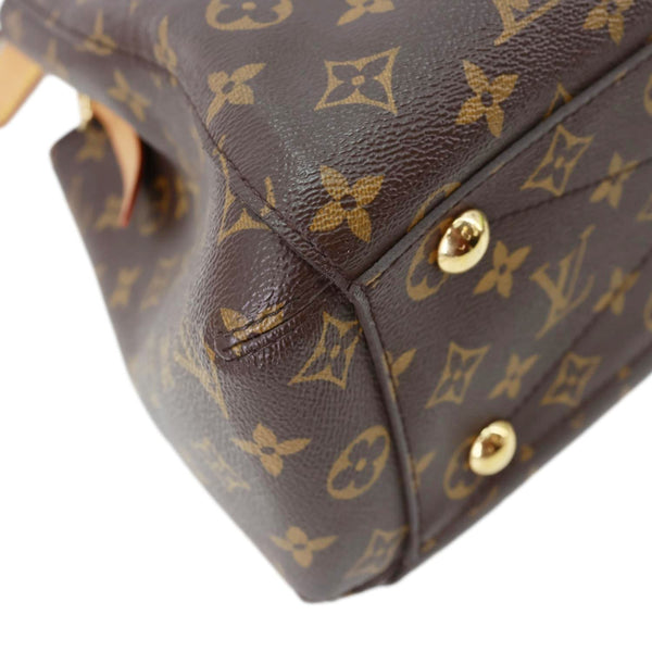 LOUIS VUITTON Montaigne Monogram Canvas Shoulder Bag Brown