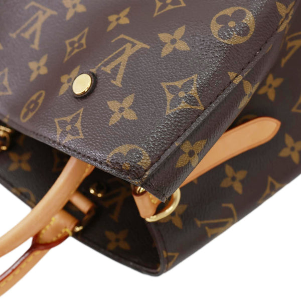 LOUIS VUITTON Montaigne Monogram Canvas Shoulder Bag Brown