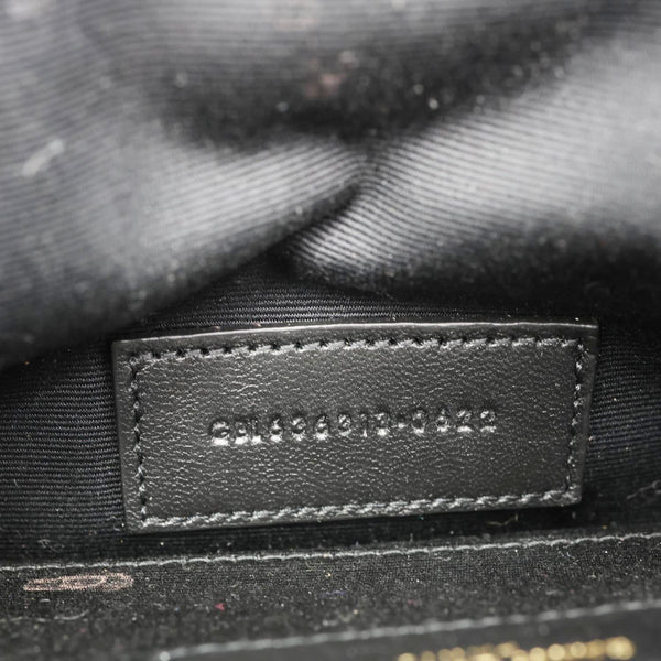 YVES SAINT LAURENT Large Bill Monogram Grain De Poudre Pouch Beige