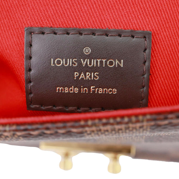 LOUIS VUITTON Croisette Damier Ebene Crossbody Bag Brown