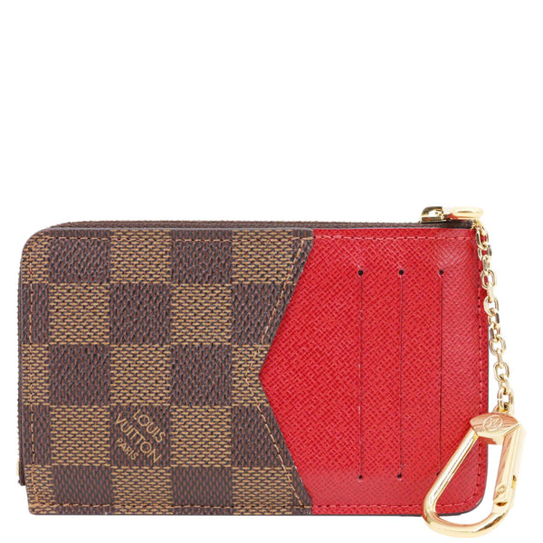 LOUIS VUITTON Recto Verso Damier Ebene Card Holder Brown