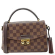 LOUIS VUITTON Croisette Damier Ebene Crossbody Bag Brown