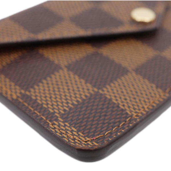 LOUIS VUITTON Recto Verso Damier Ebene Card Holder Brown