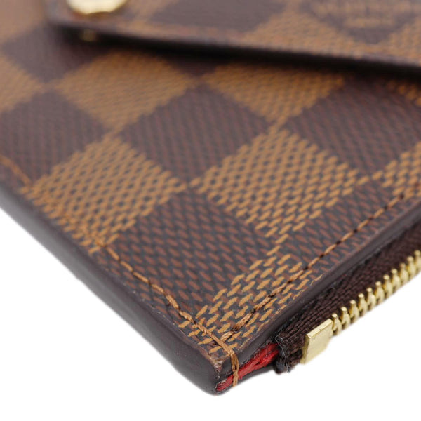 LOUIS VUITTON Recto Verso Damier Ebene Card Holder Brown