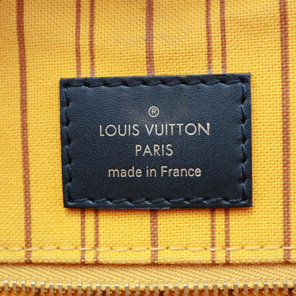 LOUIS VUITTON Onthego Jungle GM Giant Monogram Canvas Tote Shoulder Bag Black