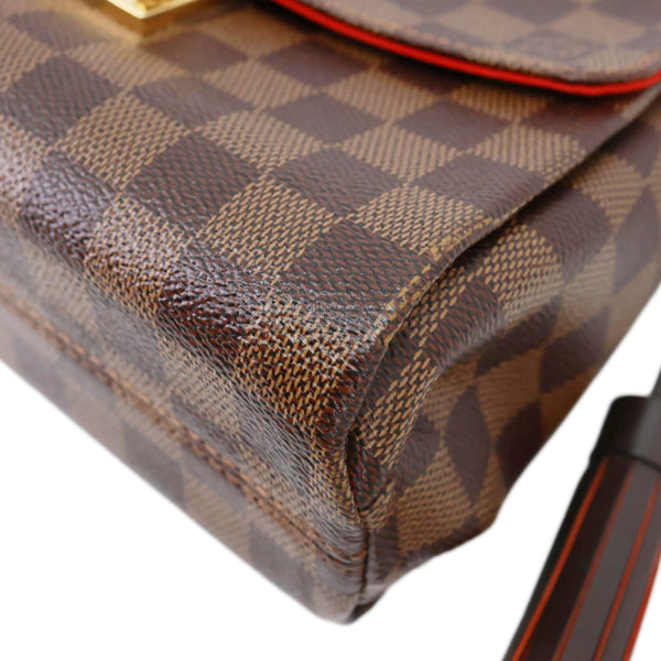 LOUIS VUITTON Croisette Damier Ebene Crossbody Bag Brown