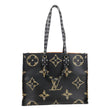 LOUIS VUITTON Onthego Jungle GM Giant Monogram Canvas Tote Shoulder Bag Black