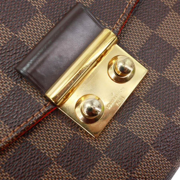 LOUIS VUITTON Croisette Damier Ebene Crossbody Bag Brown